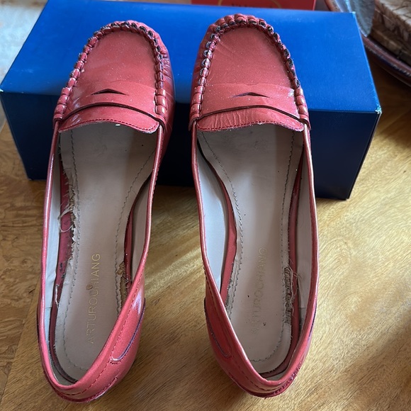 Arturochiang loafers in dark melon two-tone patent - Picture 2 of 3